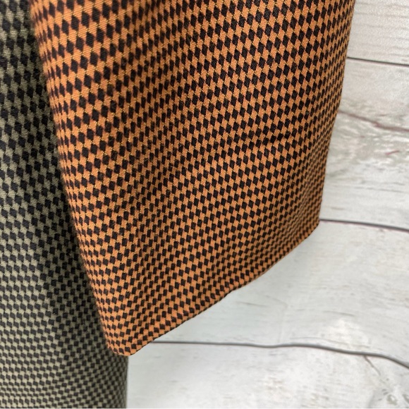 🍁 Vintage The Limited Blazer Harlequin Oversized Jacket Coat Made in USA Sz S - Picture 3 of 8